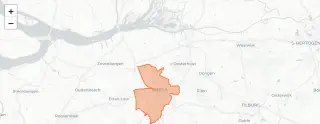 kaart met hondentraining in Breda